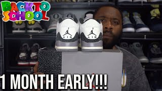 FIRST LOOK NEW AIR JORDAN 3 CEMENT GREY WONT SIT FOR LONG [upl. by Yelir211]