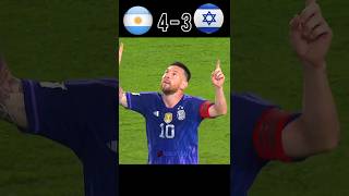 Argentina Epic Comeback vs Israel World cup 2028 🥶😱 messi youtube shorts football [upl. by Cesaro]