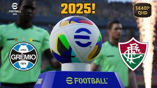 GRÊMIO X FLUMINENSE  BRASILEIRÃO 2024 eFootball 2025 Atualizado [upl. by Eevets]