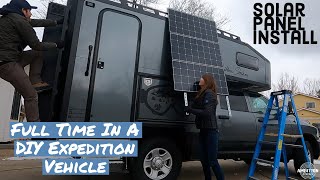 Installing Renogy Eclipse Solar Panels On Our DIY Truck Camper [upl. by Cuttler769]