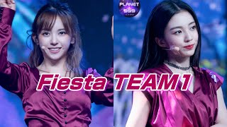 【Girls Planet 999】Fiesta Team１（紅組）3 SCREEN チッケム、＋ ２STAGE [upl. by Eejan]