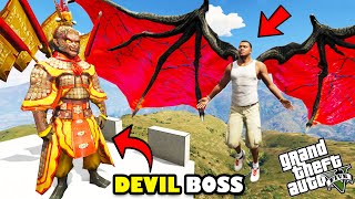 Franklin Fight The New DEVIL BOSS of DEVIL GOD and SERBIAN DANCING LADY in GTA 5 [upl. by Kabob295]