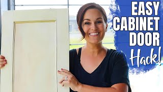 You Can DIY Cabinet Doors w NEW EASY Hack Bathroom Makeover Pt 1 [upl. by Enrobso]