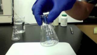 reaction between potassium iodide and lead II nitrate [upl. by Ika]