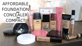 Best Affordable Foundations ConcealersCompact for DryOily Skin in Indian Skin Tone [upl. by Cammie667]