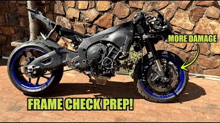 2023 Yamaha R1 Wrecked Bike Rebuild  Part 3 [upl. by Hepza414]