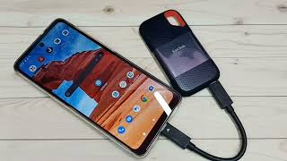 How to Connect SanDisk SSD to Motorola Moto Phone  Transfer Files Videos and Images Android to SSD [upl. by Wolram]