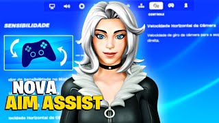 Assistência de Mira do Fortnite MUDADA Novas dicas de Sensibilidade para Controle [upl. by Eceinehs696]