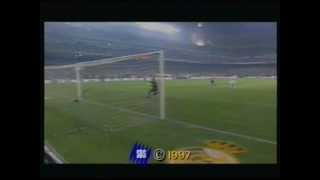 Seedorf half way goal Real Madrid 9798 [upl. by Ixela]