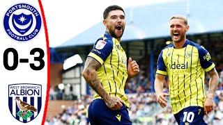 Portsmouth vs West Bromwich Albion 03 Alex Mowatt Goal All Goals and Extended Highlights [upl. by Aylmar]