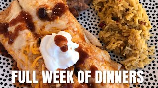 FULL WEEK OF DINNERS [upl. by Sipple]