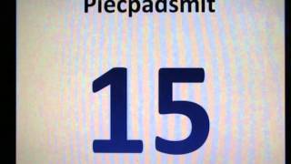 Mācies skaitīt līdz 30 Cipariskaitļi latviskilatviešu valodā bērniem Learn to count in Latvian [upl. by Mikal]