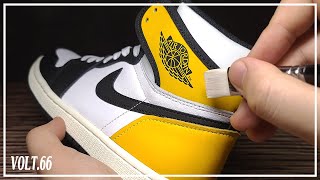 Custom Shoes Jordan 1 Volt Gold Custom [upl. by Inafit]