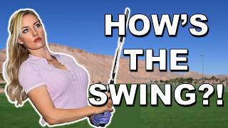 Paige Spiranac Golf Swing Analysis Slow Motion Driver [upl. by Rosalie784]