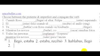 Spanish Quiz Preterite vs Imperfect [upl. by Rae]