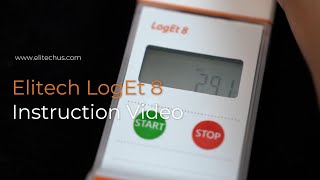 Elitech Temperature and Humidity Data Logger LogEt 8 instruction video [upl. by Ware]