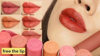 LIP SWATCHES Sunnies Face Lip Dip  LUNA [upl. by Nimsaj]