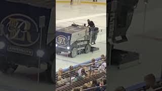 Zamboni driver at Pensacola Ice Flyers Hockey Game 11182023 [upl. by Halfdan]