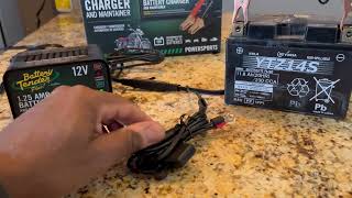 Battery Tender Plus 12V 125 AMP Car amp Motorcycle Battery Charger and Maintainer Quick Review [upl. by Annairba]