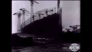 French and British Giants held up  Normandie and Queen Mary  Original footage [upl. by Lala]