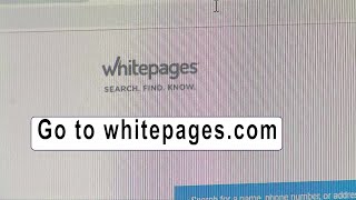 How To Remove Information From White Pages [upl. by Eelarat]