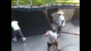 Pool RePlaster with Onxy Diamond Brite Pool Plaster by Affordable Pools [upl. by Miltie]