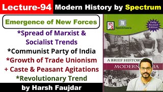 H94 How Marxist amp Socialist Ideas Spread in India Communistic Activities  Spectrum Modern History [upl. by Alderman75]