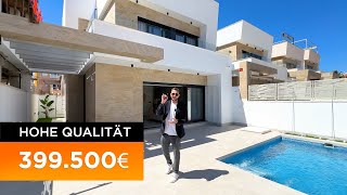 NeubauVilla in Spanien 🌊🌴 Villa in Spanien mit hochwertigen Ausbaumaterialien zu einem guten Preis [upl. by Irah877]