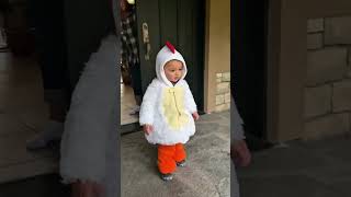 Baby goes trick or treating for the first time 😂funny baby toddlers halloween2024 hilarious [upl. by Assil134]