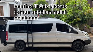 RV Motorhome Campervan Cek amp Ricek Semuanya sebelum mulai perjalanan [upl. by Sualohcin209]