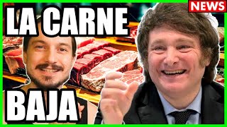 Con JAVIER MILEI la CARNE BAJA de PRECIO 💲💲👇👇 [upl. by Nirmak]