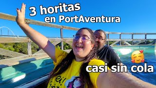 10 minutos de COLA en PortAventura 💥 Aprovechamos para REPETIR en TRONCOS 💦 [upl. by Akemeuwkuhc]