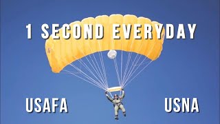 A YEAR AT TWO ACADEMIES  USNA and USAFA  One Second Everyday [upl. by Dulsea]