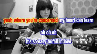 KARAOKE LINDA RONSTADT ITS SO EASY [upl. by Seira]