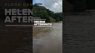 Tennessee flood damage due to monster storm Helene Elk Mills flooding [upl. by Aillimac676]