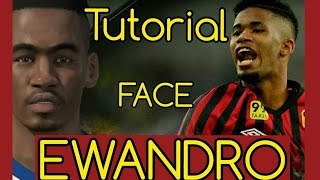 TUTORIAL FACE EWANDRO PES 2016 By Manuelito [upl. by Arvad]