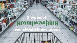 5 TYPES OF GREENWASHING  reacting to greenwashing ads and products [upl. by Eelaroc598]