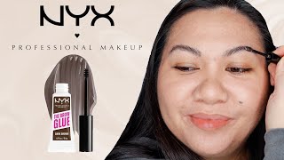 NYX Tinted Brow Glue Laminating Setting Gel BEFORE You Buy  Easy At Home Laminated Brows [upl. by Godber627]