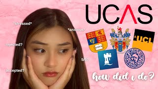 how did i do  my ucas journey 2021 course universities  decision reactions  jasmine chan [upl. by Aicilana342]