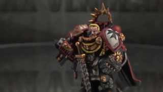 Space Marine Captain with Storm Bolter and Powerfist  Web Exclusive 2 of 2  Painted Black Templar [upl. by Attiuqal]