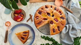 Plum Cake Recipe  How to Make Plum Cake  Summer Fruit Cake [upl. by Gilmour]