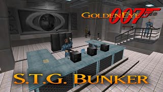 GoldenEye 007 N64  STG Bunker  00 Agent Custom level [upl. by Aekahs212]