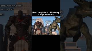 Size Comparison of Insanely Large Monsterscomparison rank information size monster height [upl. by Burack]