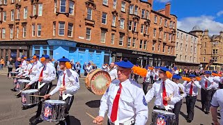 Whiterock flute band Belfast  Glasgow Boyne Celebrations 6thJuly 2024 [upl. by Estevan242]