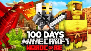 I Survived 100 Days In MEDIEVAL MINECRAFT Hardcore [upl. by Nilpik]