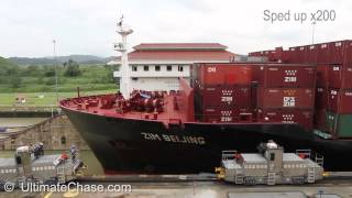 Panama Canal  Miraflores Locks in Panama Video [upl. by Walczak]