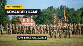 4th Regiment Advanced Camp Graduation Ceremony  CST 2023 [upl. by Cran]