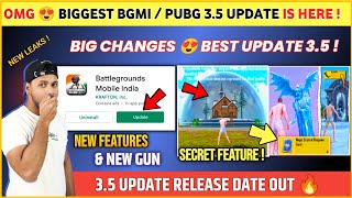 BIG CHANGES 😍 Bgmi New Update 35 is Here  Bgmi 35 Update Release Date  Pubg 35 Update [upl. by Suoiradal]