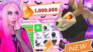 BUYING ALL NEW HALLOWEEN PETS IN ADOPT ME Brand New Pet Update  New Accessories [upl. by Peregrine]