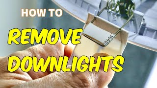 How to Remove Downlights from the Ceiling [upl. by Ynaoj940]